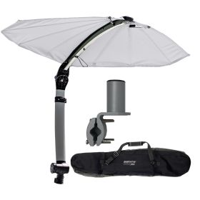 TACO ShadeFin Mini w/White Fabric - Bag &amp; Square Rail Mount Kit
