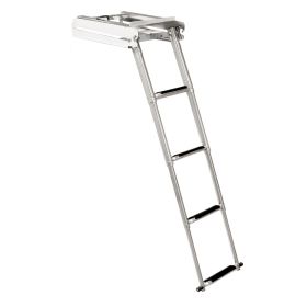 Whitecap 304 Stainless Steel 4-Step Sliding Under Platform Ladder