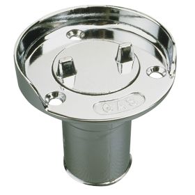 Sea-Dog Hose Deck Fill w/Splash Guard - Die Cast Zinc Chrome Plated