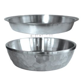 Toadfish Seafood Bowl - 12" - Stainless Steel - 2 Layer Serving Bowl