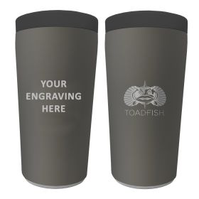 Toadfish Custom Engraved Non-Tipping Can Cooler 2.0 - Graphite (MINIMUM ORDER QUANTITY OF 25)