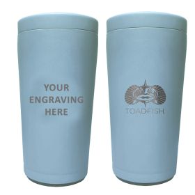 Toadfish Custom Engraved Non-Tipping Can Cooler 2.0 - Light Blue (MINIMUM ORDER QUANTITY OF 25)