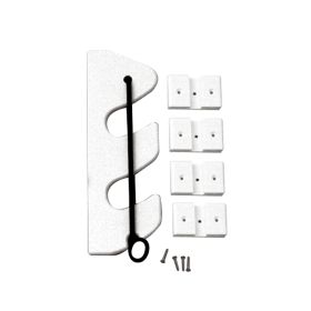 TACO 2-Rod Poly Bungee Rod Holder Rack - White