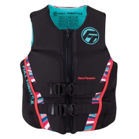 Full Throttle Women&#39;s Rapid-Dry Flex-Back Life Jacket - Women&#39;s M - Pink/Black