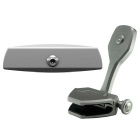 PTM Watersports Mirror/Bracket Kit w/VR-140 Elite Mirror &amp; ZXR-300 (Titanium Grey)