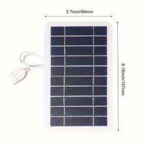 IAGREEA Solar Panel, 3W Portable Solar Charger, Small And Lightweight,4PCS, Suitable For Mountaineering Travel Outdoor Activities