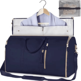 Garment Bags for Travel, Convertible Suit Travel Bag for Women (Color: Blue)