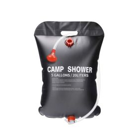 Outdoor Portable Camping Shower Water Bag for Home Use (Color: BLACK, Type: Camping Shower)